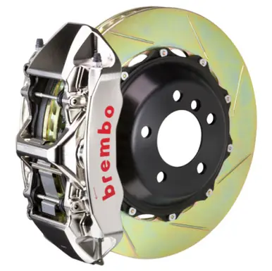 Brembo 08-14 WRX/15-21 WRX Front GTR BBK 6 Piston Billet 355x32 2pc Rotor Slotted Type1 - Nickel - 1M2.8039AR Factory Price