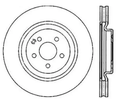 Authentic StopTech Drilled Sport Brake Rotor - 128.35052L