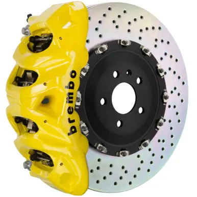 Secure Checkout Brembo 12-14 ML550 Front GT BBK 8 Piston Cast 412x38 2pc Rotor Drilled-Yellow - 1Q1.9608A5