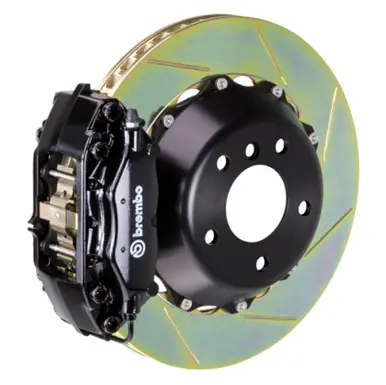 Brembo 11-12 1M Rear GT BBK 4 Piston Cast 345x28 2pc Rotor Slotted Type-1-Black - 2P2.8043A1 Crafted