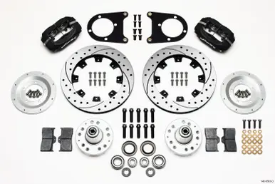 Wilwood Forged Dynalite Front Kit 12.19in Drilled 37-48 Ford Psgr. Car Spindle - 140-8583-D Exclusive Offer