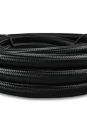 Editor’s Pick Vibrant Black Nylon Braided Flex Hose AN -10 Hose ID 0.56in (150ft Roll)
