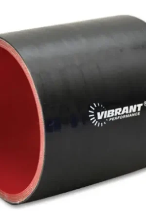 Vibrant 4 Ply Reinforced Silicone Straight Hose Coupling - 1.25in I.D. x 3in long (BLACK) Trending