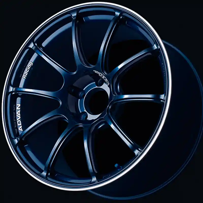 Worldwide Shipping Advan RZII 16x8.0 / +38 Offset / 4-100 / 63mm Bore / Racing Indigo Blue & Ring