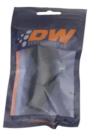 Authentic DeatschWerks 8AN Female Swivel 45-Degree Hose End PTFE (Incl 1 Olive Insert) - Anodized Matte Black