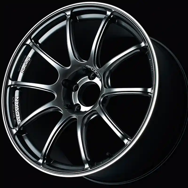 Viral Advan RZII 15x5.0 / +38 Offset / 4-100 / 63mm Bore / Racing Hyper Black & Ring