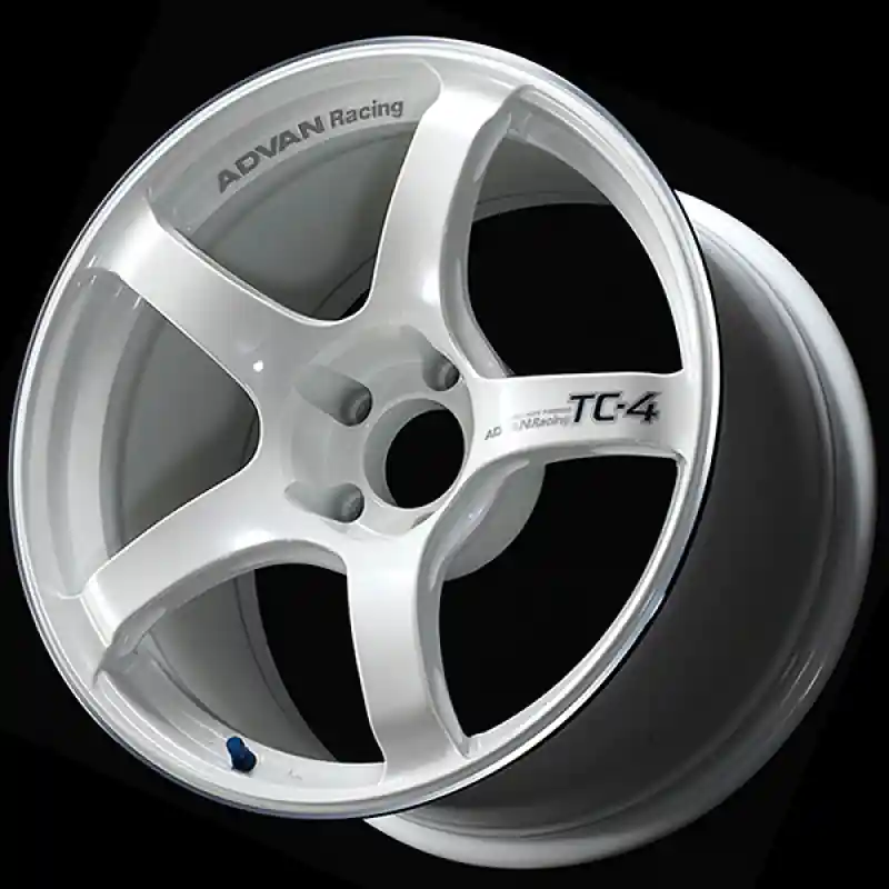 Viral Advan TC4 16x6.5 / +37 Offset / 4-100 / 63mm Bore / Racing White Metallic & Ring