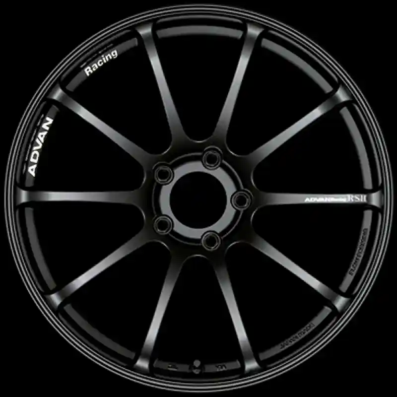Today Only Advan RSII 19x8.5 / +52 Offset / 5-130 / 71.6mm Bore / Semi Gloss Black