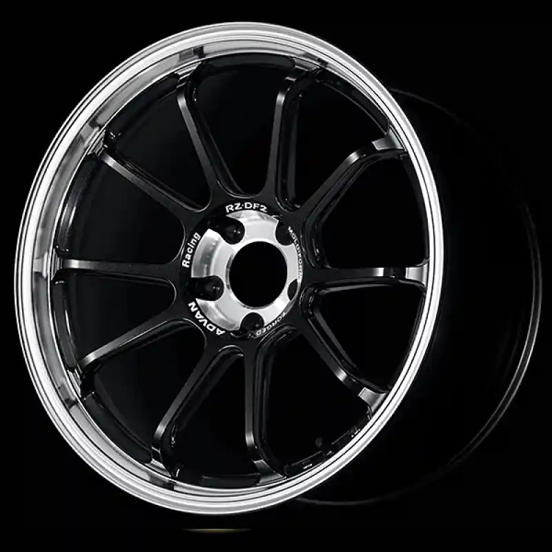 Trending Advan RZ-DF2 19x10.5 / +32 Offset / 5-112 / 66.5mm Bore / Diamond Cut & Racing Titanium Black