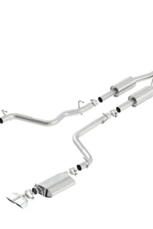 Borla 09-14 Dodge Challenger R/T 5.7L RWD 2Dr. Dual Rctgl. Angle S-Type CB Exhaust - Rear Split Exit Grab Now