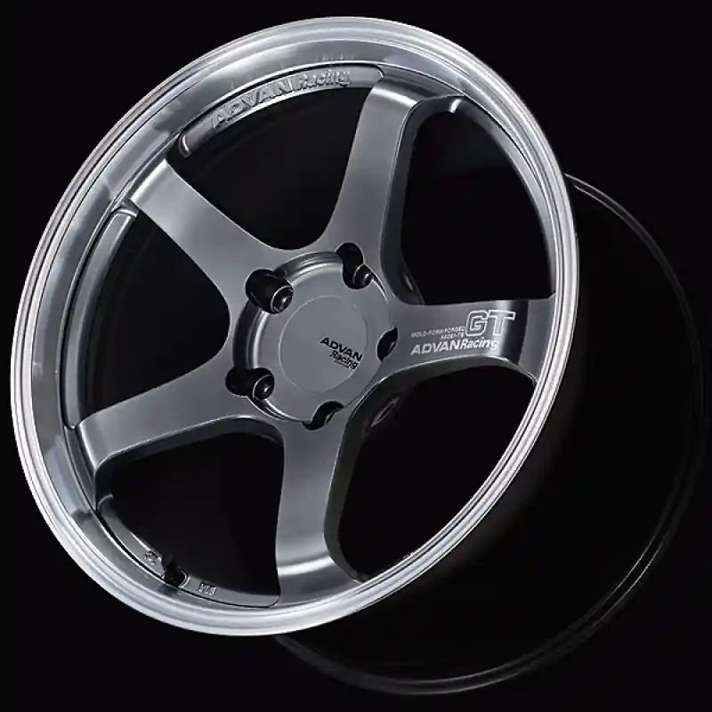 Advan GT for Porsche 18x8.5 / +50 Offset / 5-130 / 71.6mm Bore / Machining & Hyper Platinum Black Low Price