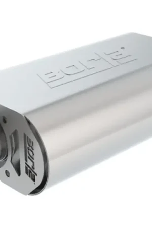 Top Pick Borla CrateMuffler SBC Stock Output 283/327/350 V8 2.5in Offset/Center 14inx4.35inx9in Oval Muffler