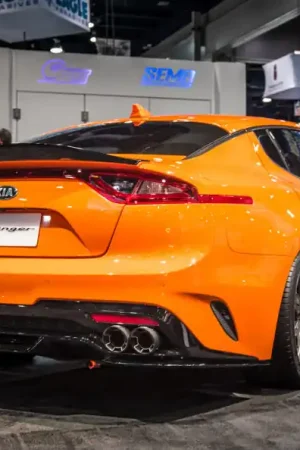 Weekend Sale Borla 2018 Kia Stinger 2.0L/3.3L AT RWD/AWD 2.25in Carbon Fiber Tip Kit