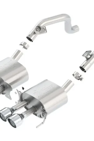 Borla 14-15 Chevy Corvette C7 w/o AFM w/o NPP Atak Rear Section Exhaust Quad Rd RL Tips Final Sale
