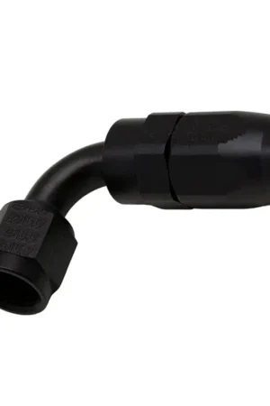 Authentic DeatschWerks 6AN Female Swivel 90-Degree Hose End CPE - Anodized Matte Black