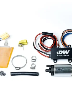 Buy Online DeatschWerks DW440 440lph Brushless Fuel Pump Single/Dual Controller w/ Install Kit 93-07 Subaru WRX